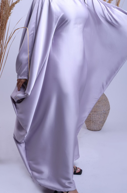 Soft lavender butterfly abaya – Dyvine Dubai
