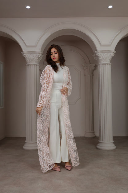 Embroidery Petal Abaya