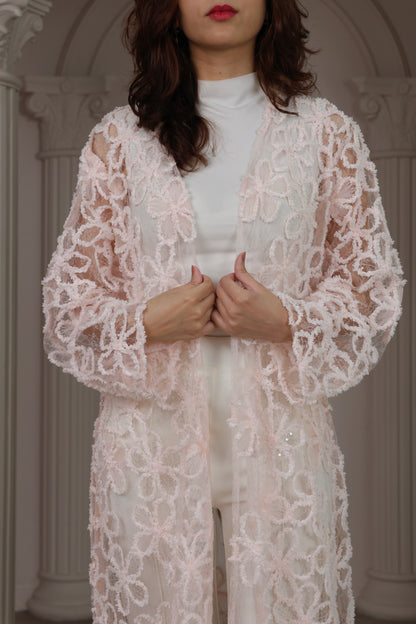 Embroidery Petal Abaya